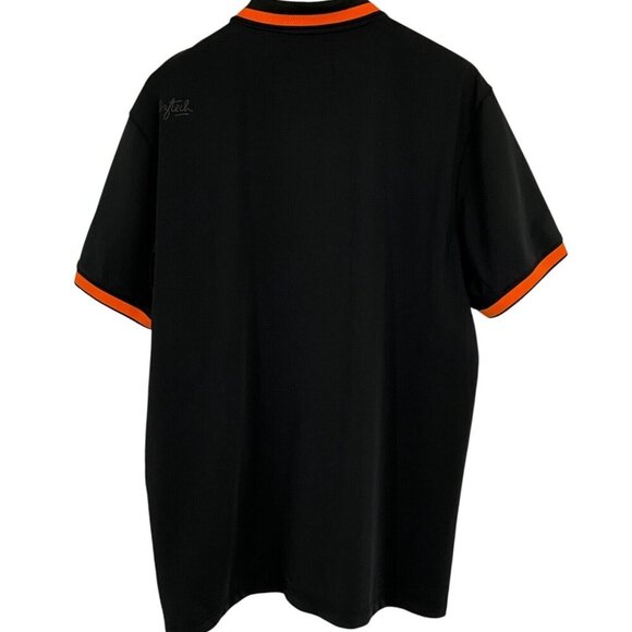 Aztech Mountain Aspen Tech Polo Shirt Black Size XL Short Sleeve 1/4 Zip Golf - Picture 4 of 7